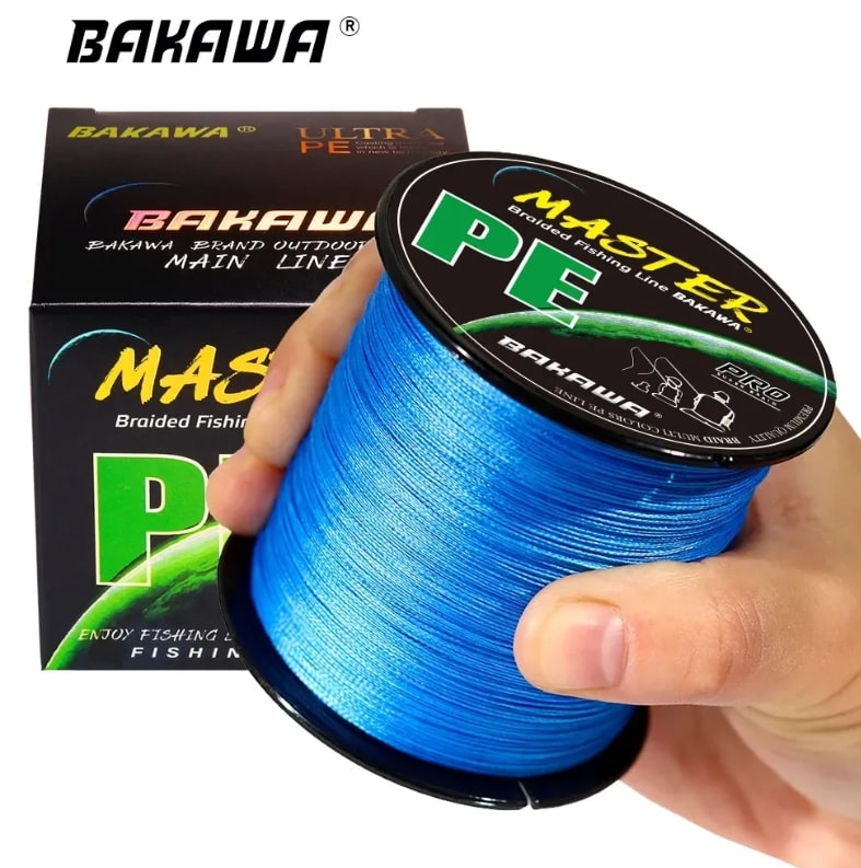 3. Плетеная рыболовная леска BAKAWA, 4 пряди