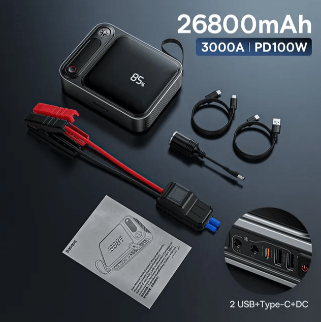 8. Baseus 26800 А, внешний аккумулятор 100 мАч
