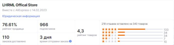 Магазин LHRML Offical Store